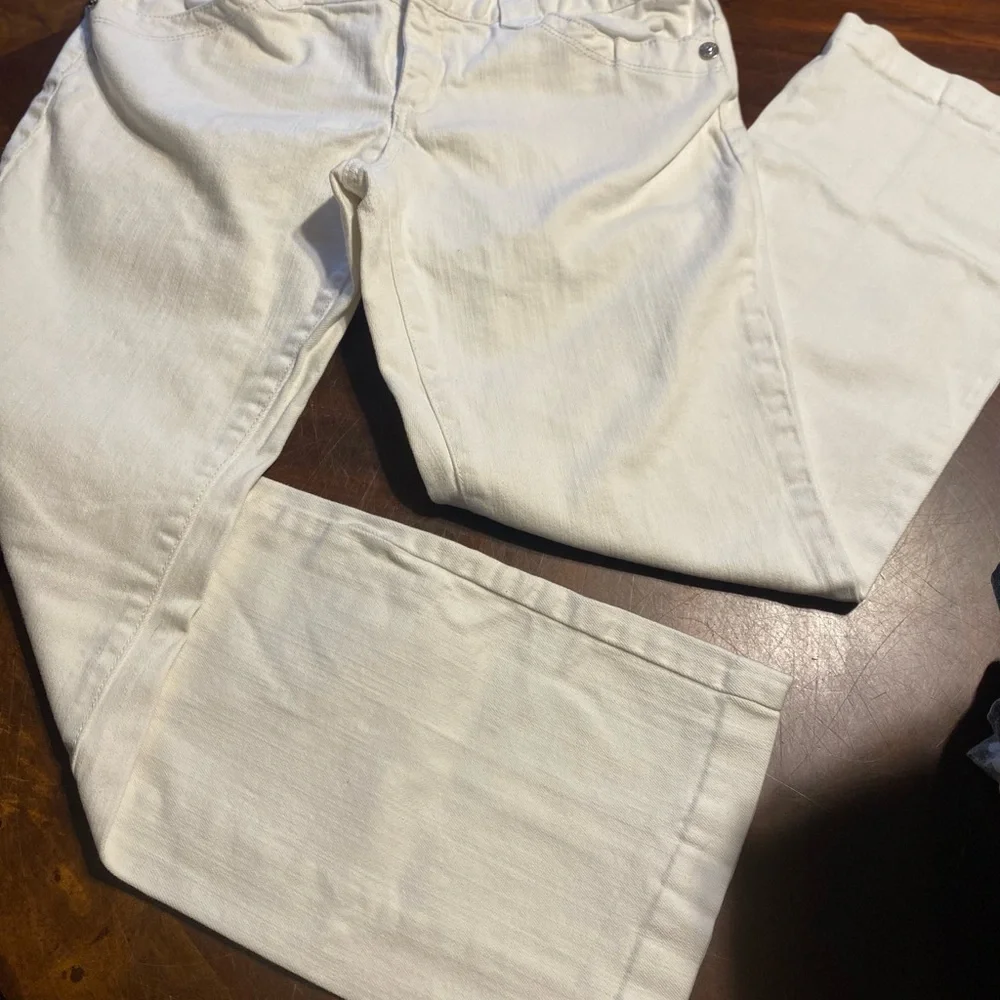 Michael Kors White Boot Cut Jeans